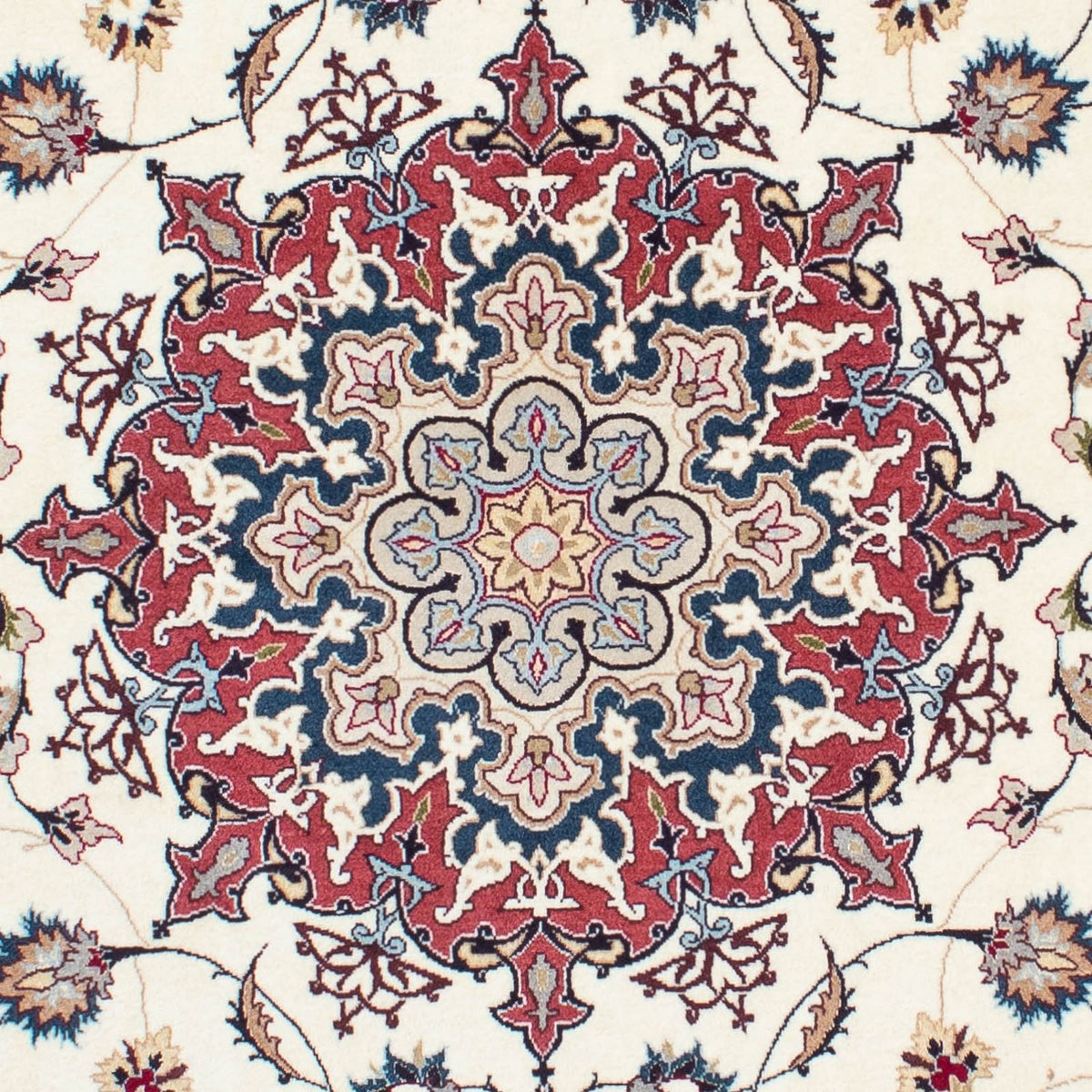 Tapis persan - Tabriz - Royal - 198 x 154 cm - beige