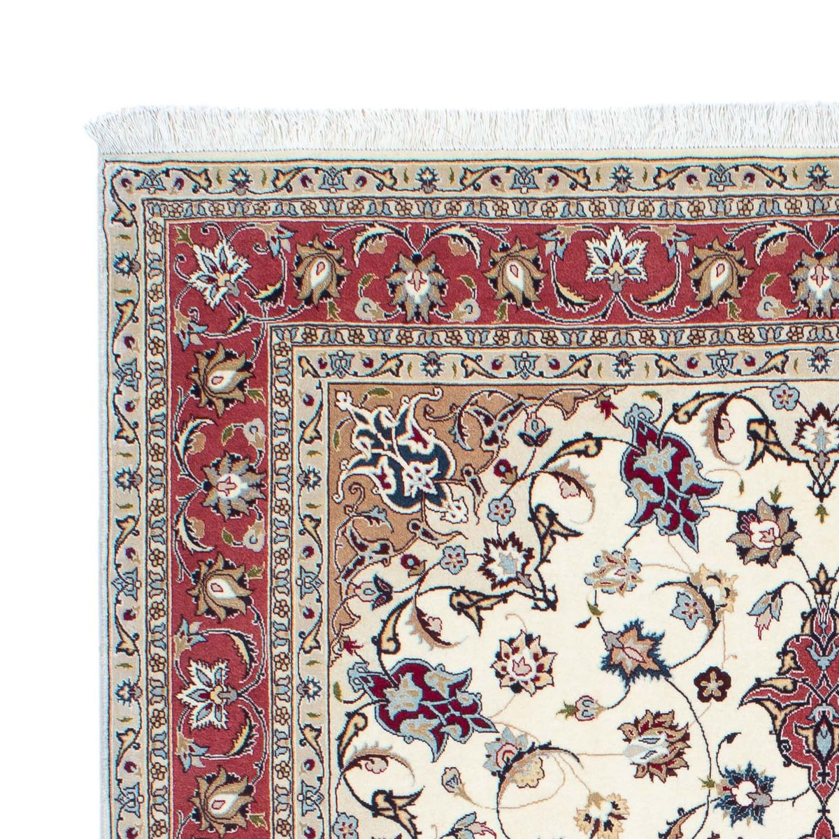 Tapis persan - Tabriz - Royal - 198 x 154 cm - beige