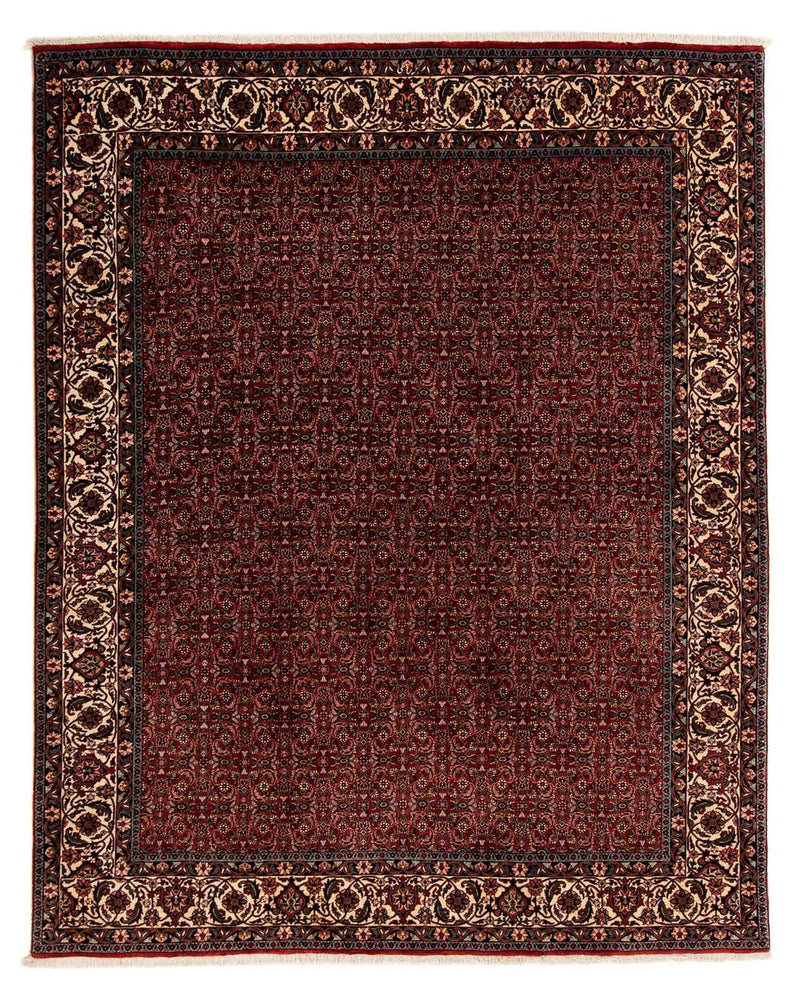 Tapis persan - Bidjar - 249 x 202 cm - rouge foncé
