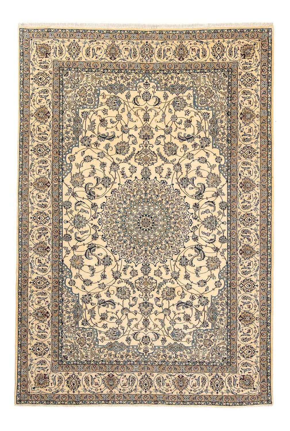 Tapis persan - Nain - Premium - 292 x 198 cm - beige