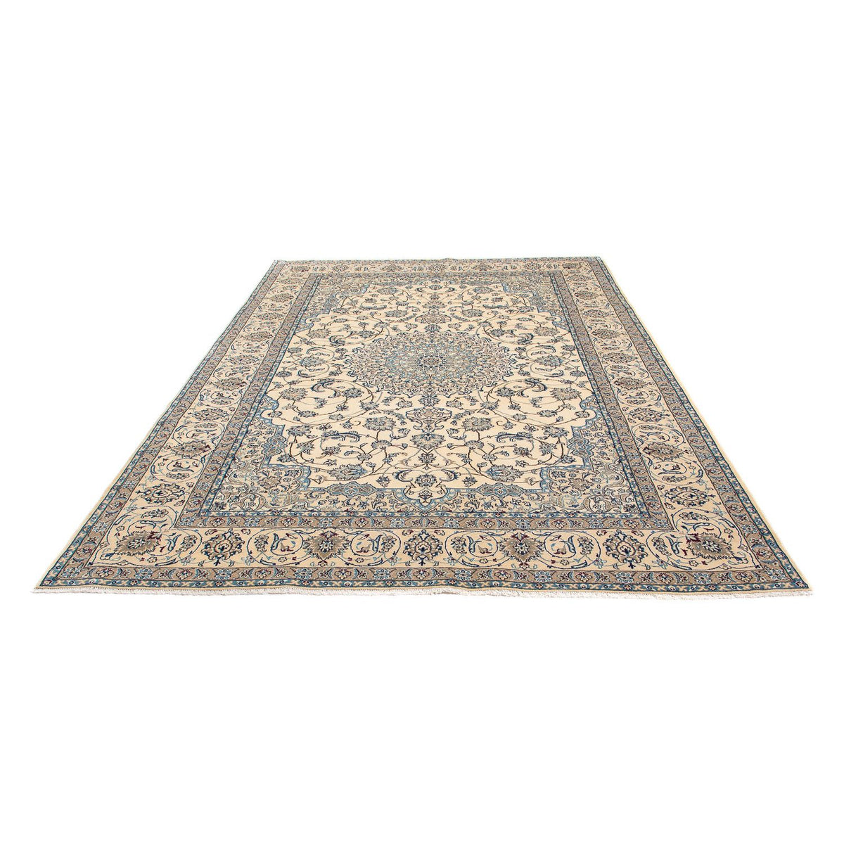 Tapis persan - Nain - Premium - 292 x 198 cm - beige
