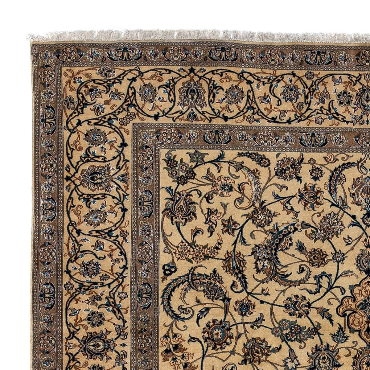 Tapis persan - Nain - Premium - 362 x 243 cm - beige foncé