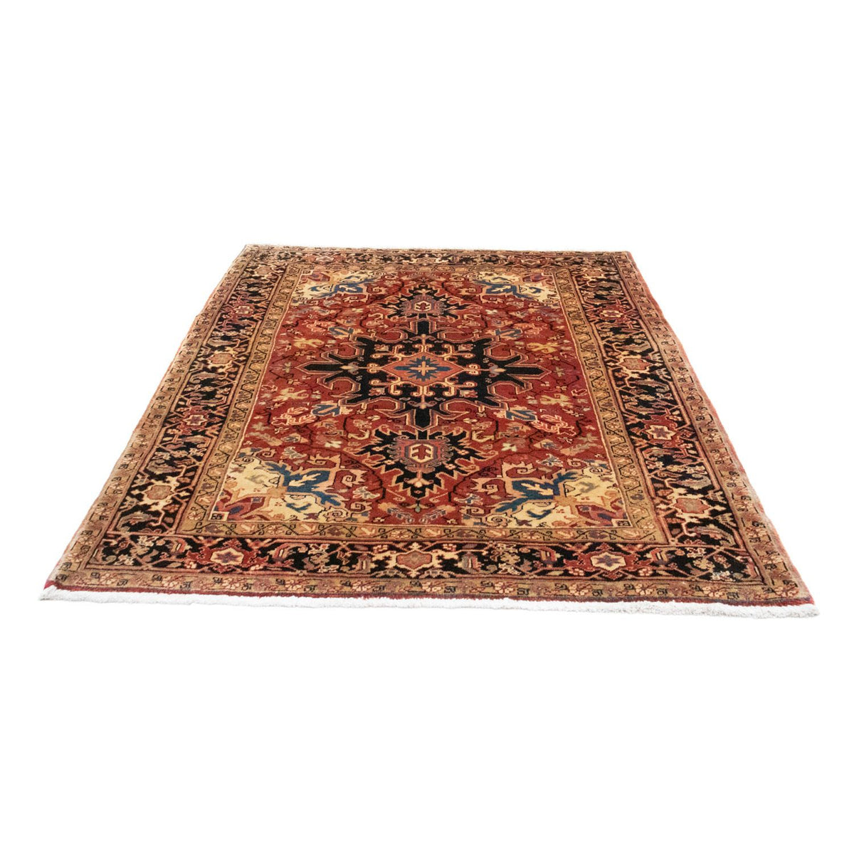 Tapis persan - Nomadic - 190 x 144 cm - rouge