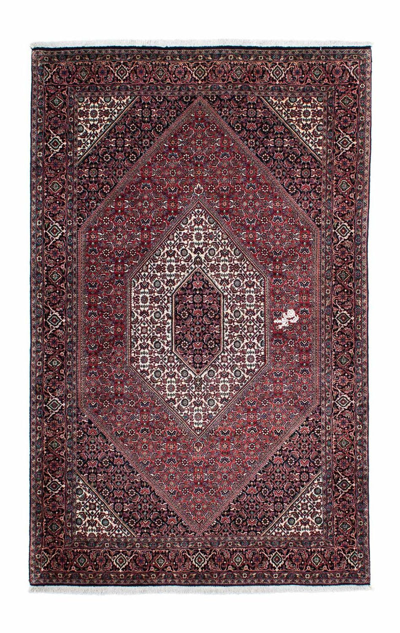 Tapis persan - Bidjar - 215 x 128 cm - rouge clair