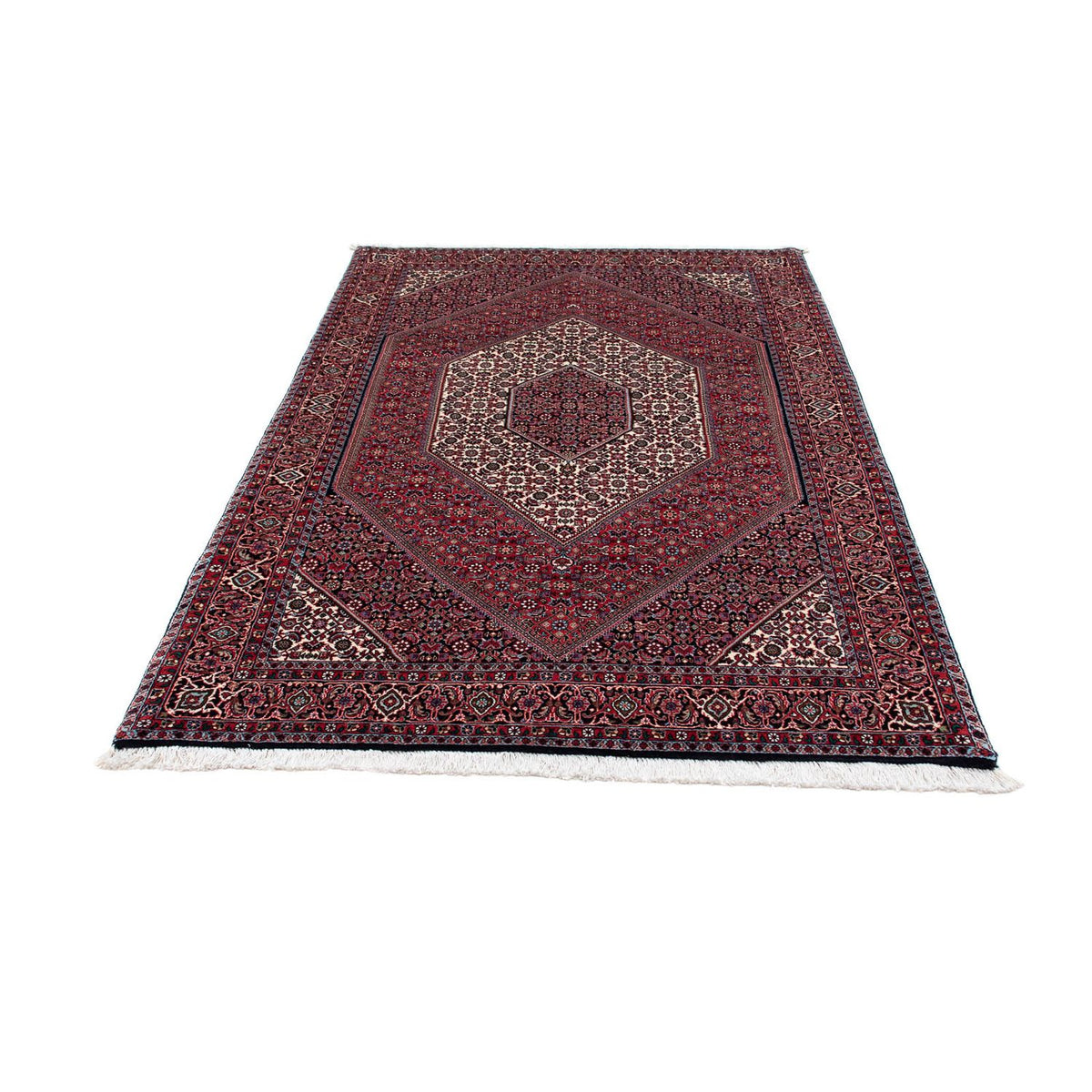 Tapis persan - Bidjar - 215 x 128 cm - rouge clair