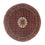 Tapis persan - Bidjar ronde - 158 x 158 cm - rouge foncé