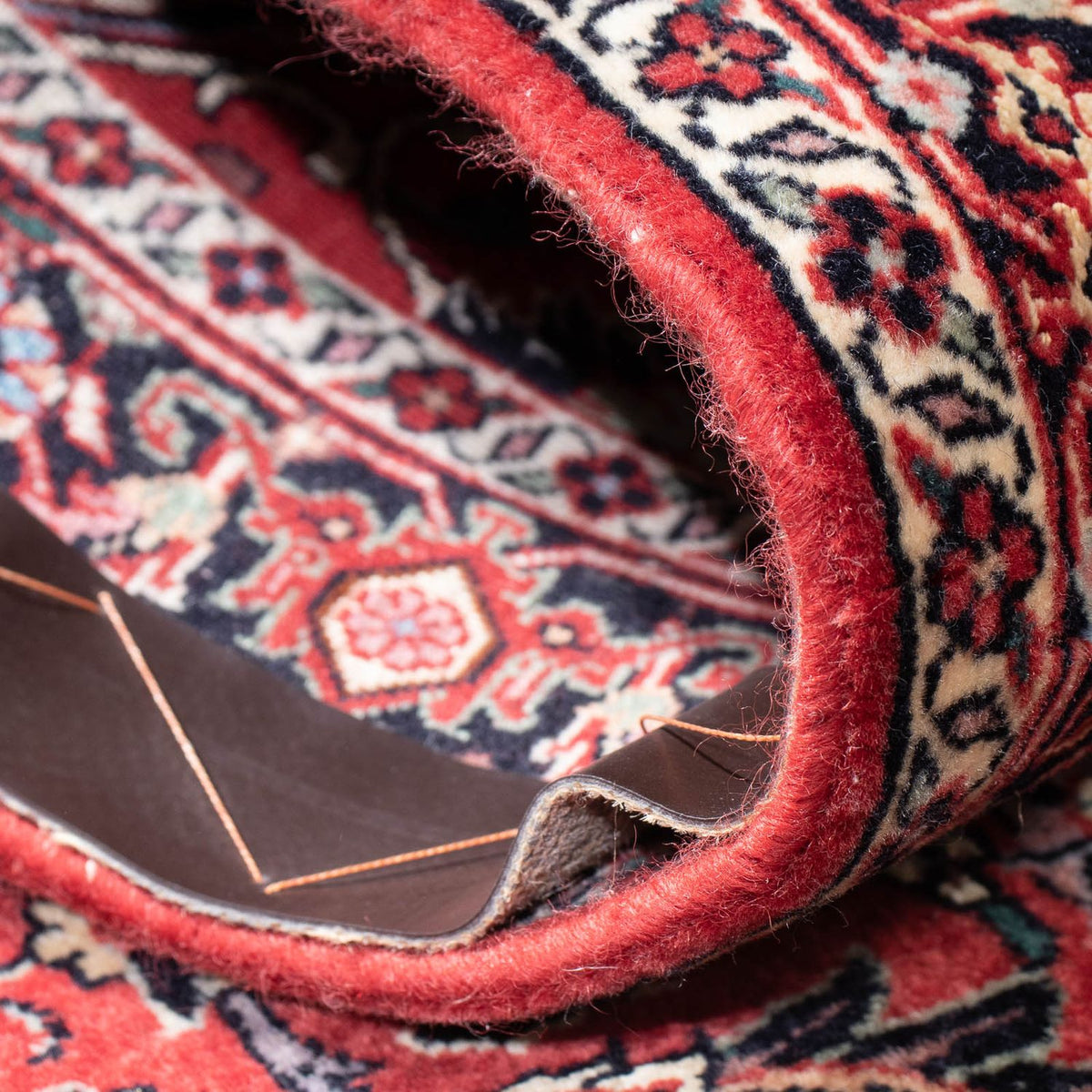 Tapis de couloir Tapis persan - Bidjar - 205 x 74 cm - rouge