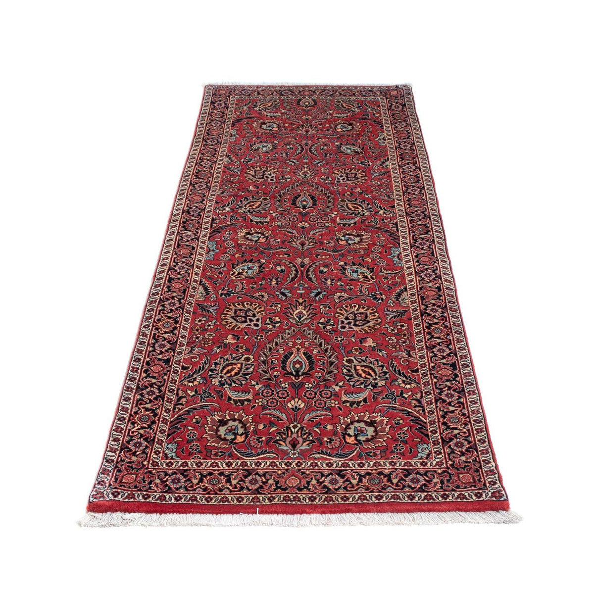 Tapis de couloir Tapis persan - Bidjar - 205 x 74 cm - rouge