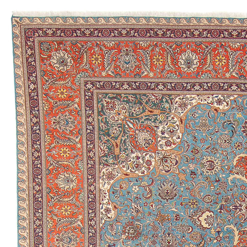 Tapis persan - Tabriz - Royal - 395 x 304 cm - bleu clair