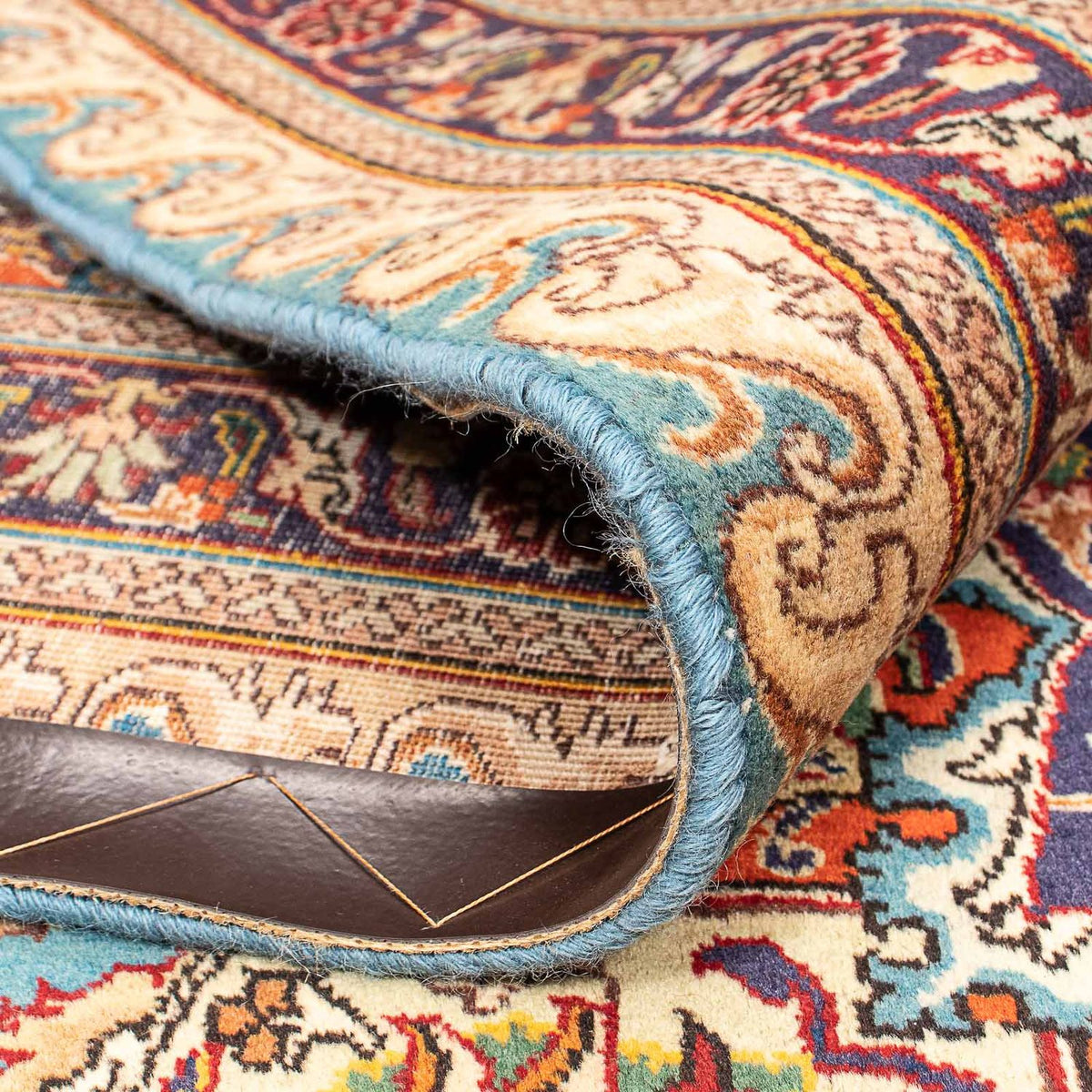 Tapis persan - Tabriz - Royal - 395 x 304 cm - bleu clair