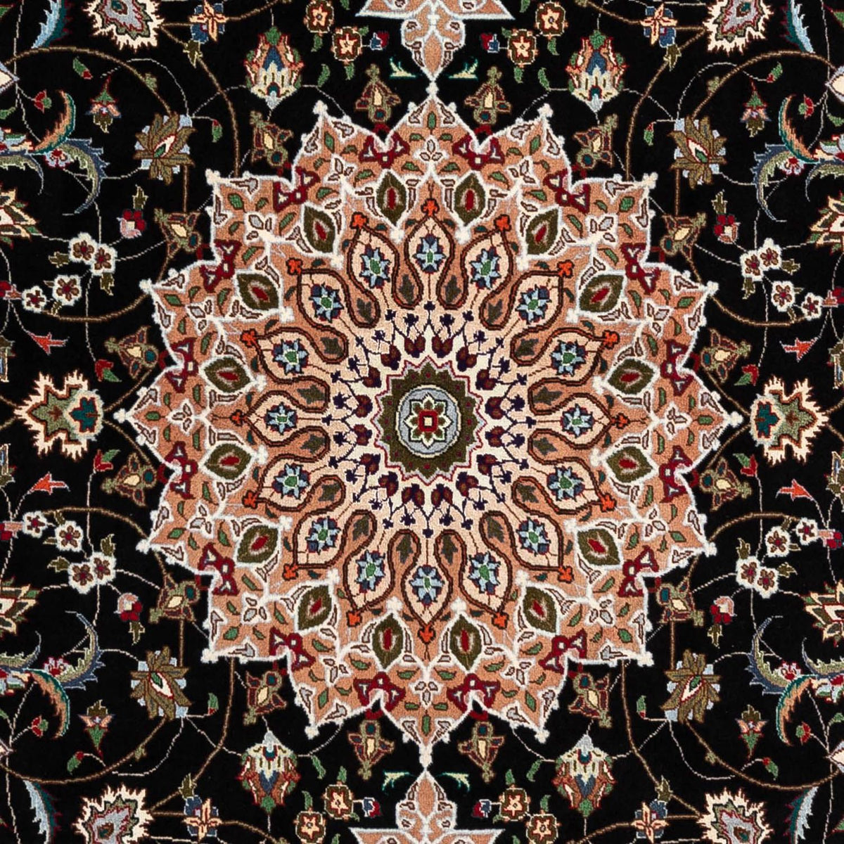 Tapis persan - Tabriz - Royal - 293 x 190 cm - bleu foncé