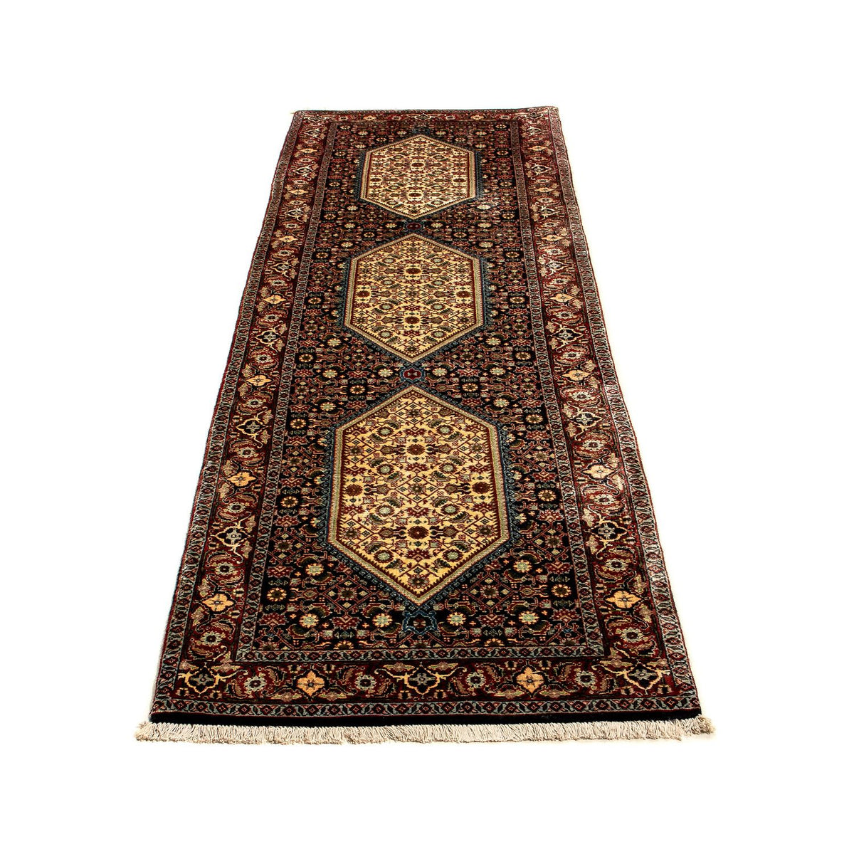 Tapis de couloir Tapis persan - Bidjar - 282 x 73 cm - multicolore
