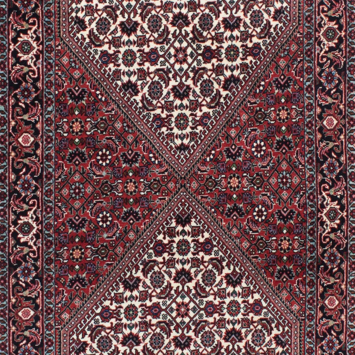 Tapis de couloir Tapis persan - Bidjar - 209 x 75 cm - rouge