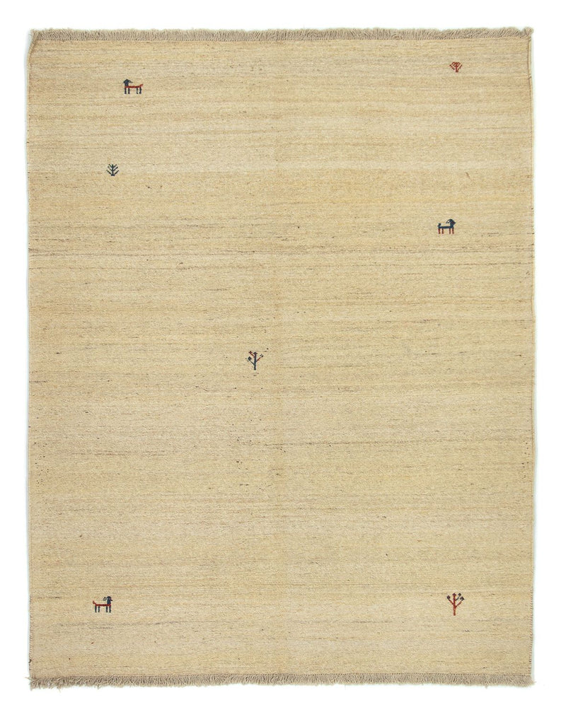 Tapis Gabbeh - Persan - 206 x 158 cm - beige