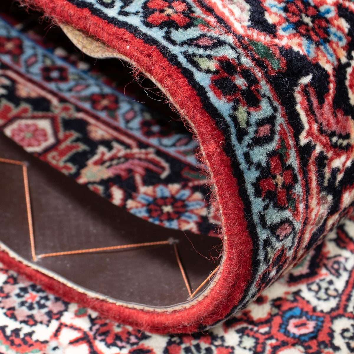 Tapis de couloir Tapis persan - Bidjar - 192 x 74 cm - beige