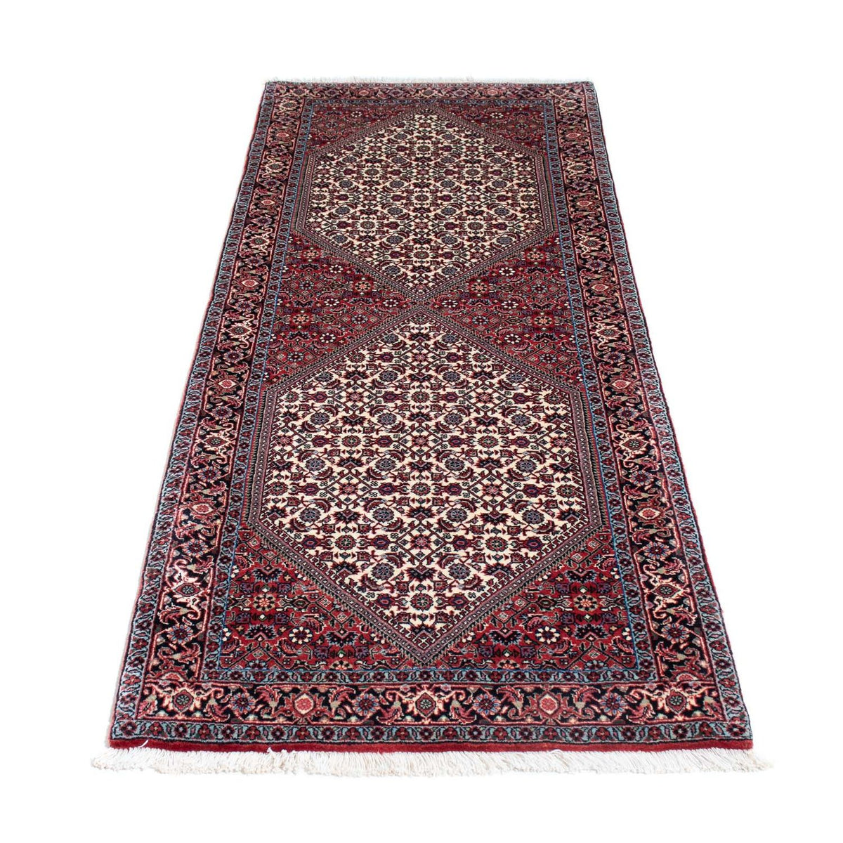 Tapis de couloir Tapis persan - Bidjar - 192 x 74 cm - beige