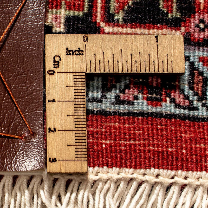 Tapis de couloir Tapis persan - Bidjar - 298 x 80 cm - rouge foncé