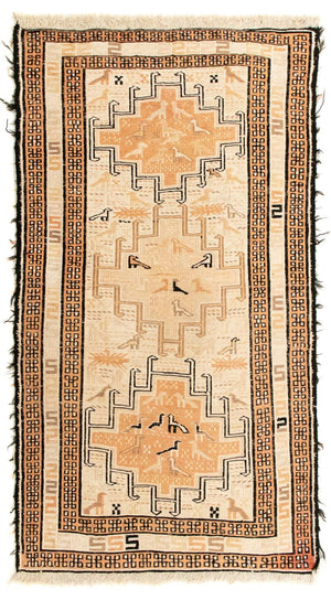 Tapis Kelim - Oriental - 107 x 63 cm - beige