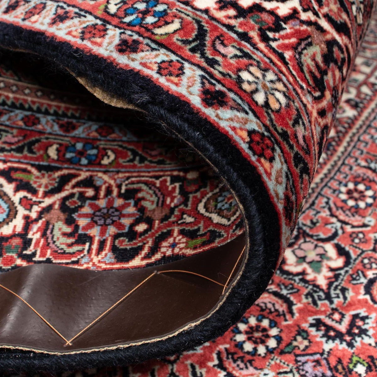 Tapis persan - Bidjar - 200 x 130 cm - rouge clair