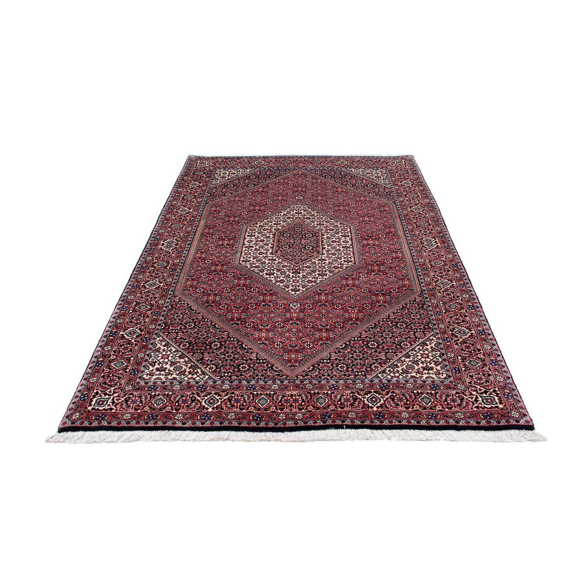 Tapis persan - Bidjar - 200 x 130 cm - rouge clair