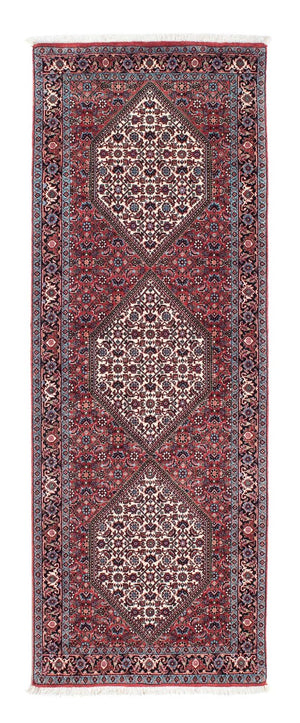 Tapis de couloir Tapis persan - Bidjar - 210 x 74 cm - rouge