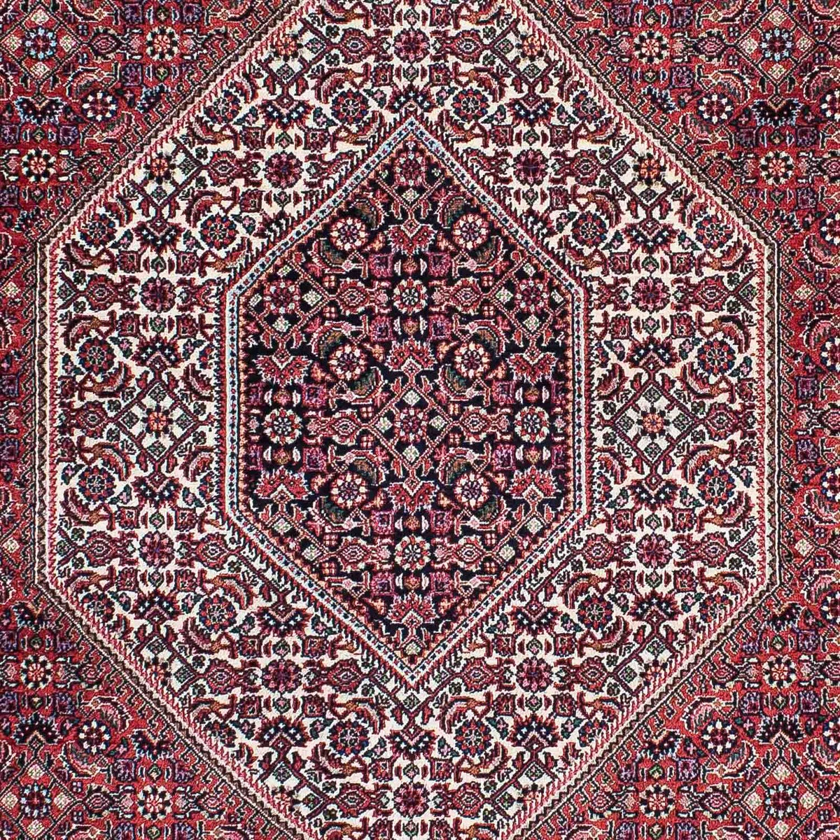 Tapis persan - Bidjar - 205 x 128 cm - rouge clair