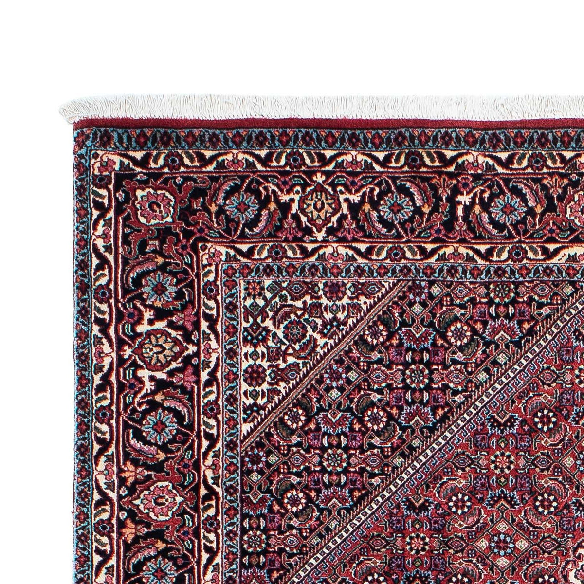 Tapis persan - Bidjar - 205 x 128 cm - rouge clair