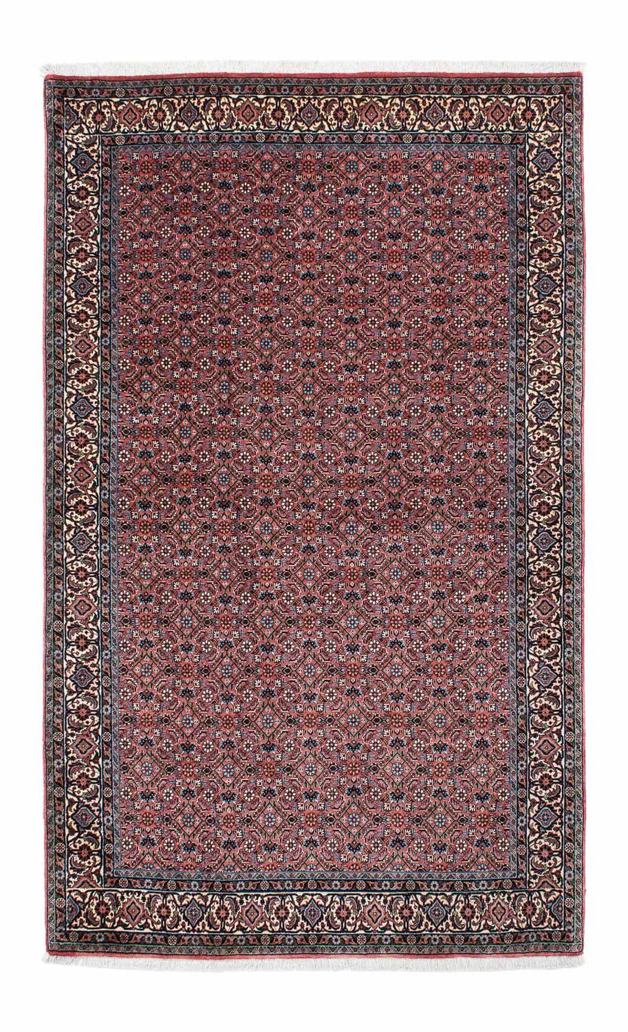 Tapis persan - Bidjar - 210 x 132 cm - rouge clair