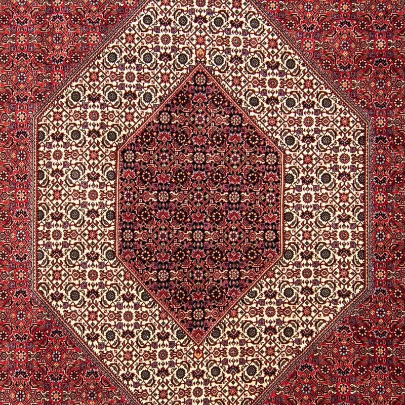 Tapis persan - Bidjar - 304 x 255 cm - rouge foncé