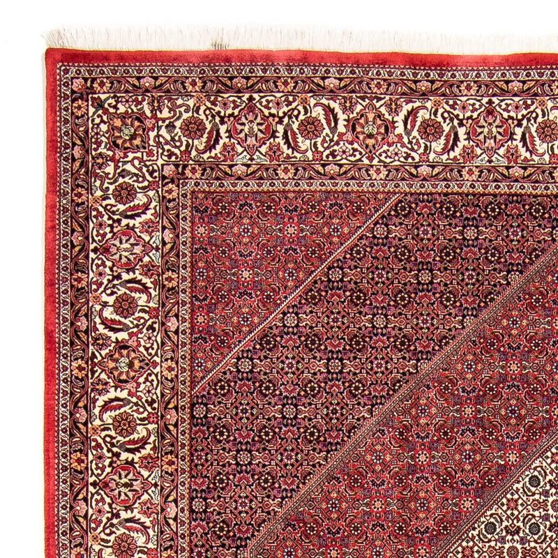 Tapis persan - Bidjar - 304 x 255 cm - rouge foncé