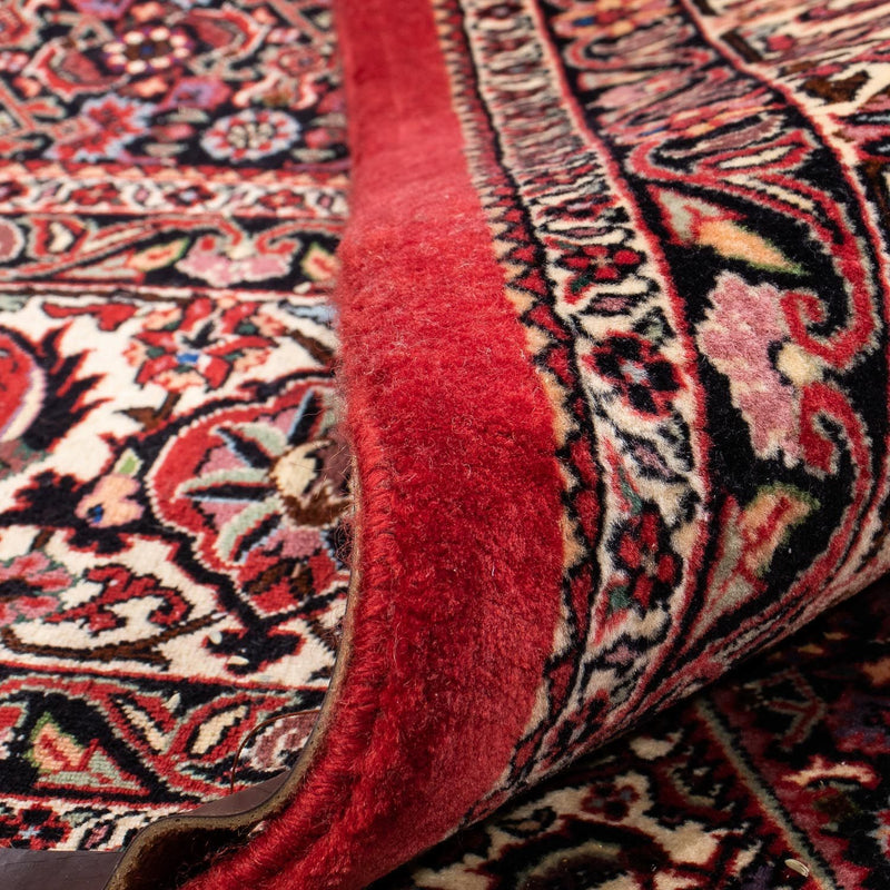 Tapis persan - Bidjar - 304 x 255 cm - rouge foncé