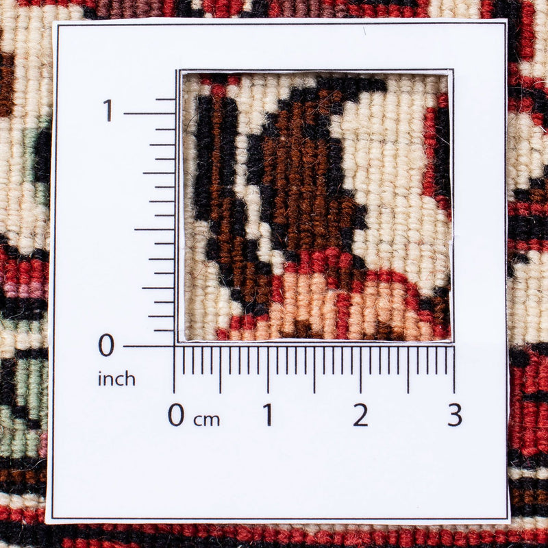 Tapis persan - Bidjar - 304 x 255 cm - rouge foncé