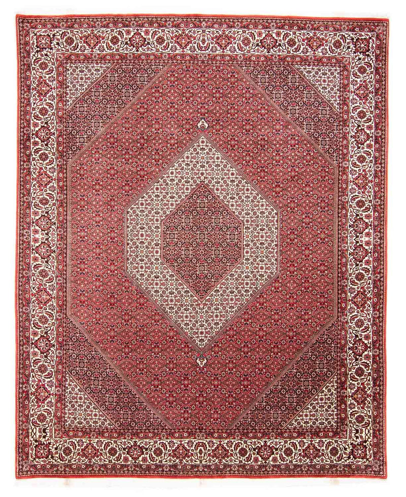 Tapis persan - Bidjar - 312 x 256 cm - rouge clair