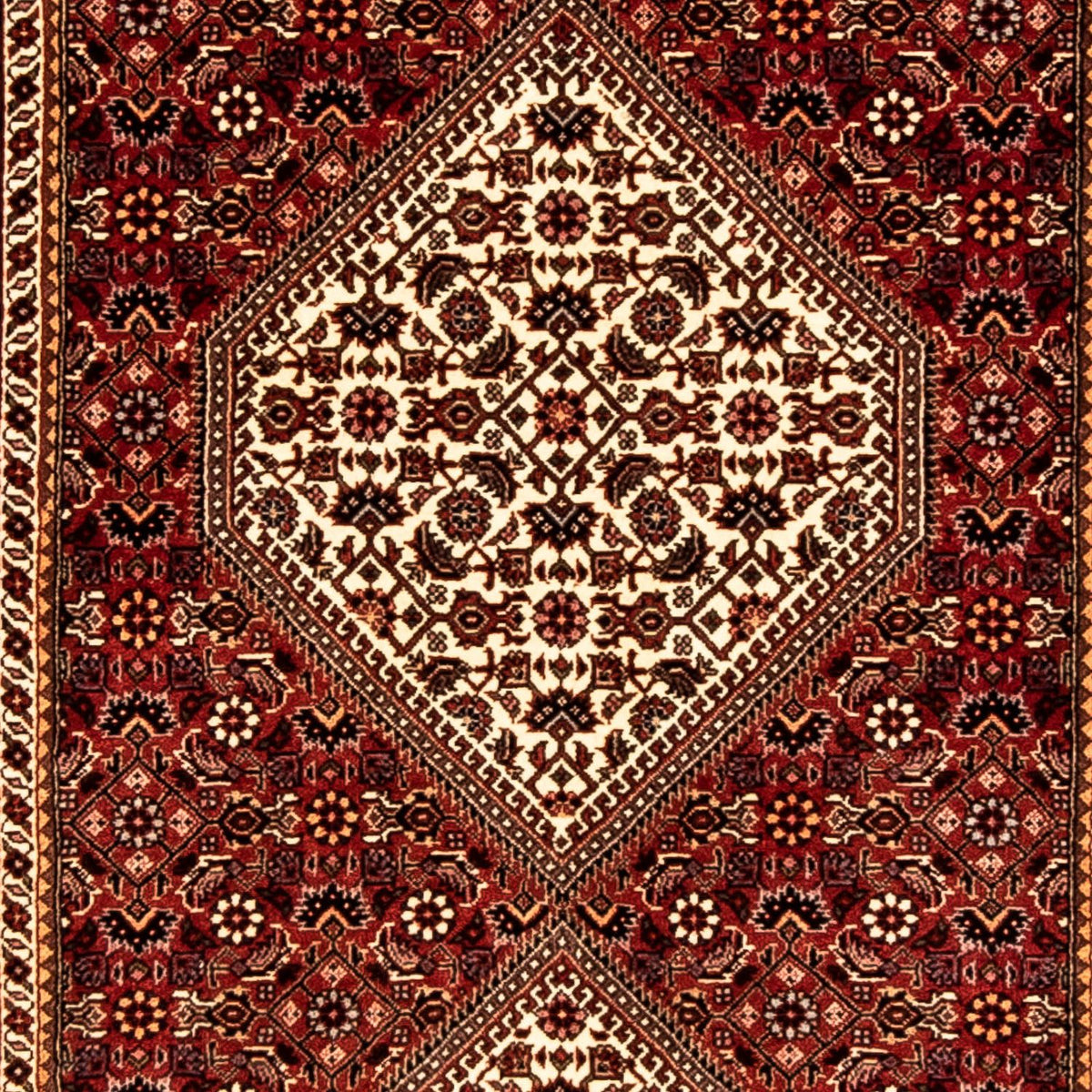Tapis de couloir Tapis persan - Bidjar - 304 x 81 cm - multicolore