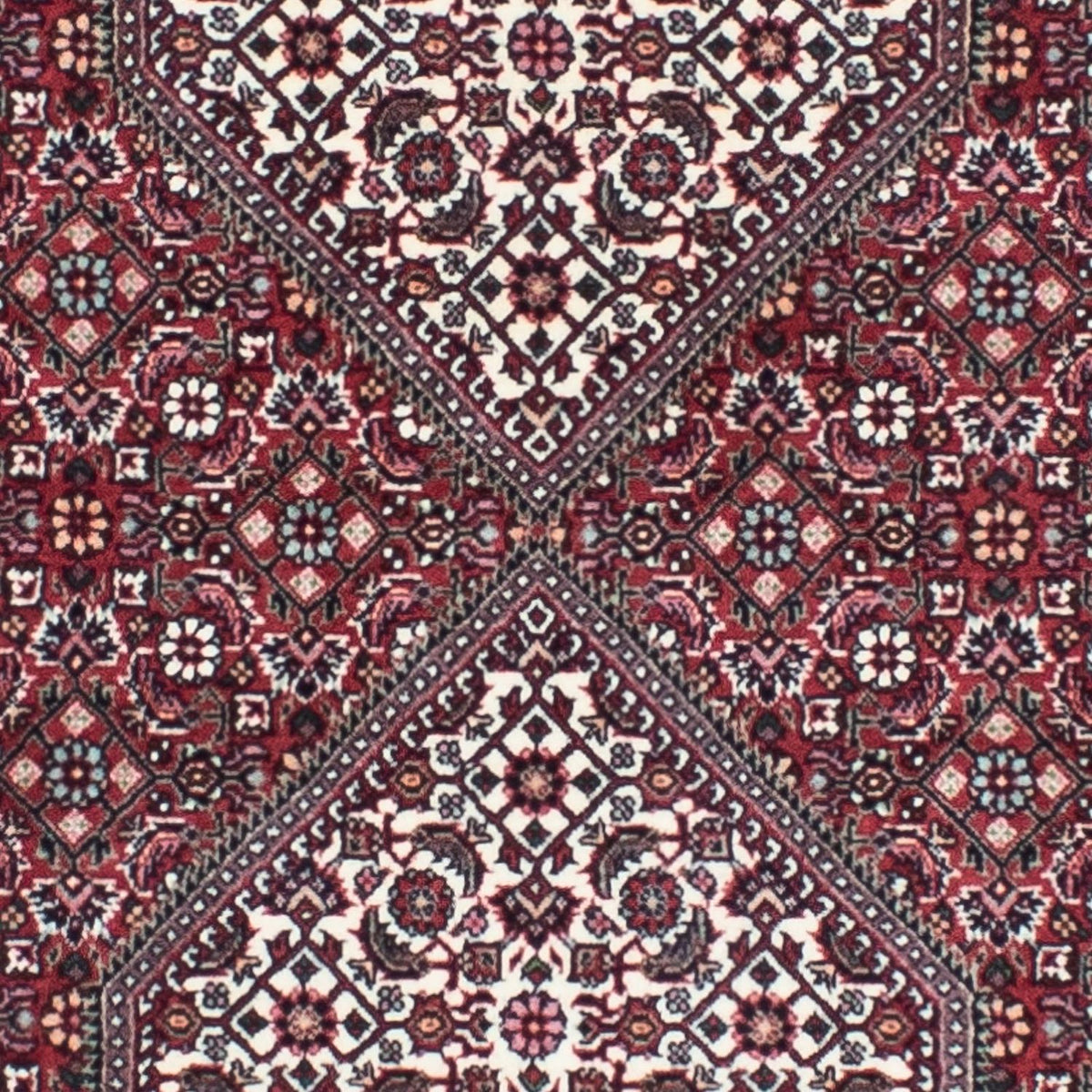 Tapis de couloir Tapis persan - Bidjar - 317 x 85 cm - rouge