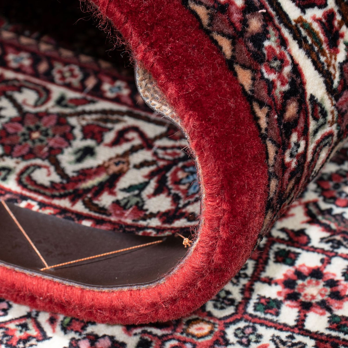 Tapis de couloir Tapis persan - Bidjar - 317 x 85 cm - rouge
