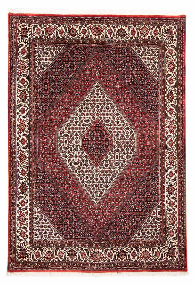 Tapis persan - Bidjar - 236 x 172 cm - rouge foncé