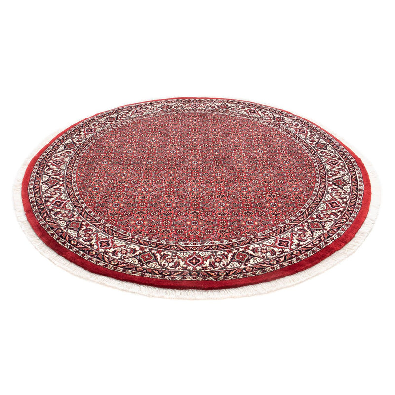 Tapis persan - Bidjar ronde  - 150 x 150 cm - rouge foncé