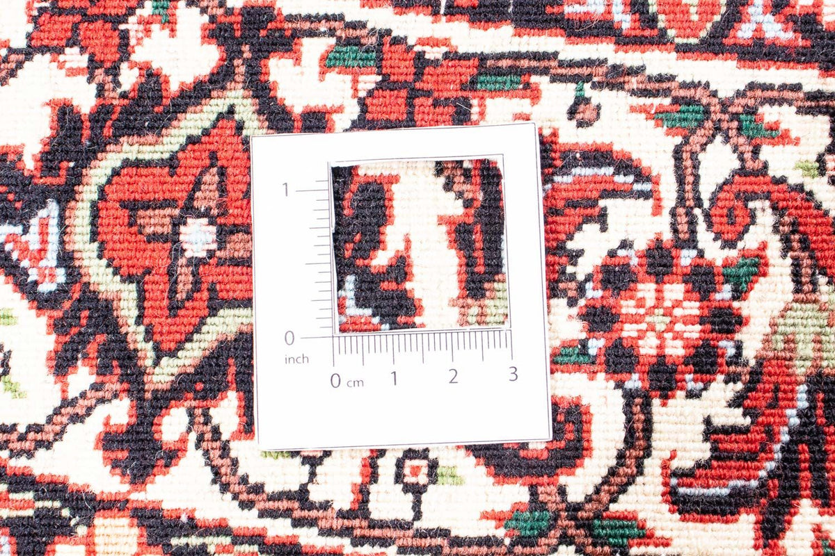 Tapis persan - Bidjar ronde  - 150 x 150 cm - rouge foncé