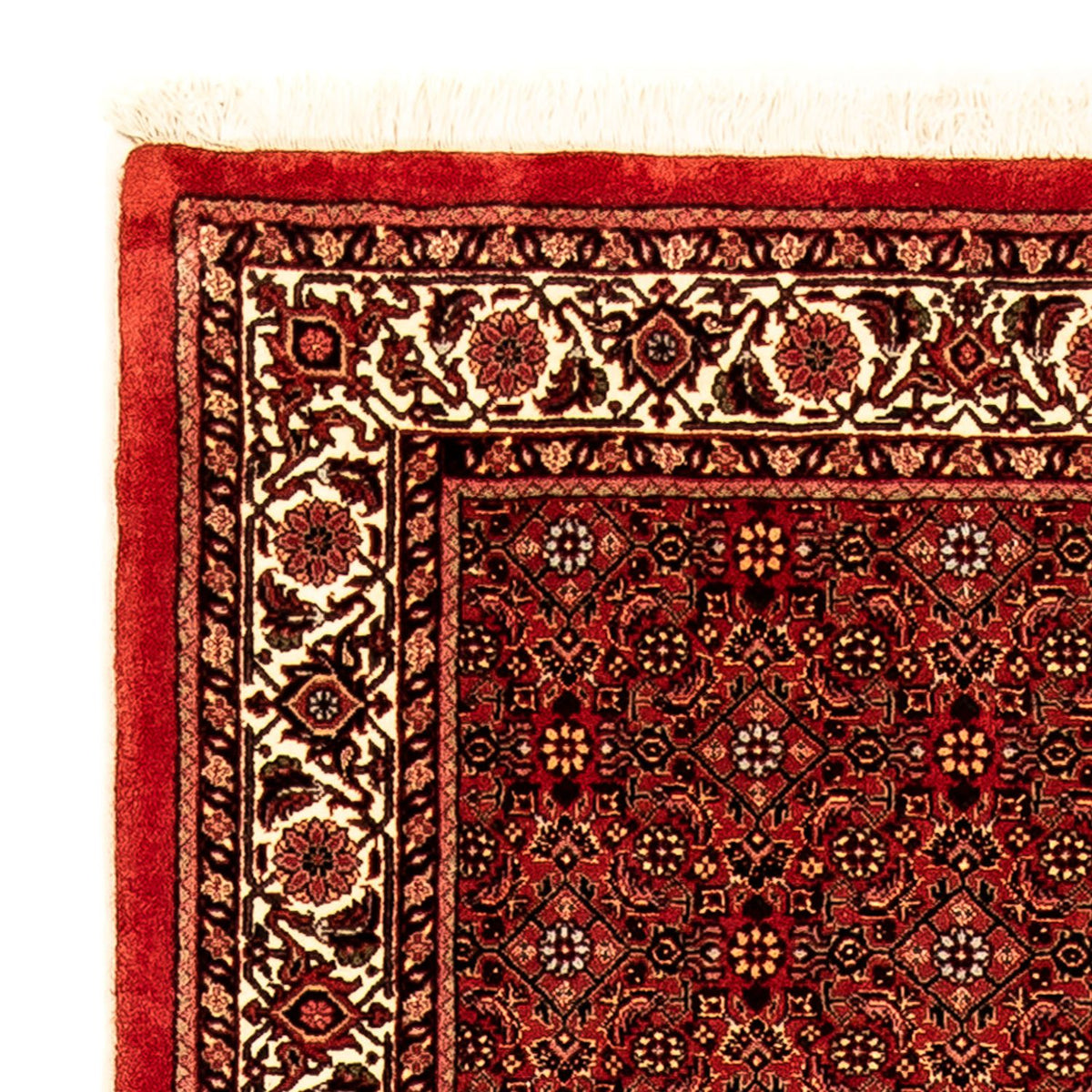 Tapis de couloir Tapis persan - Bidjar - 292 x 78 cm - rouge foncé