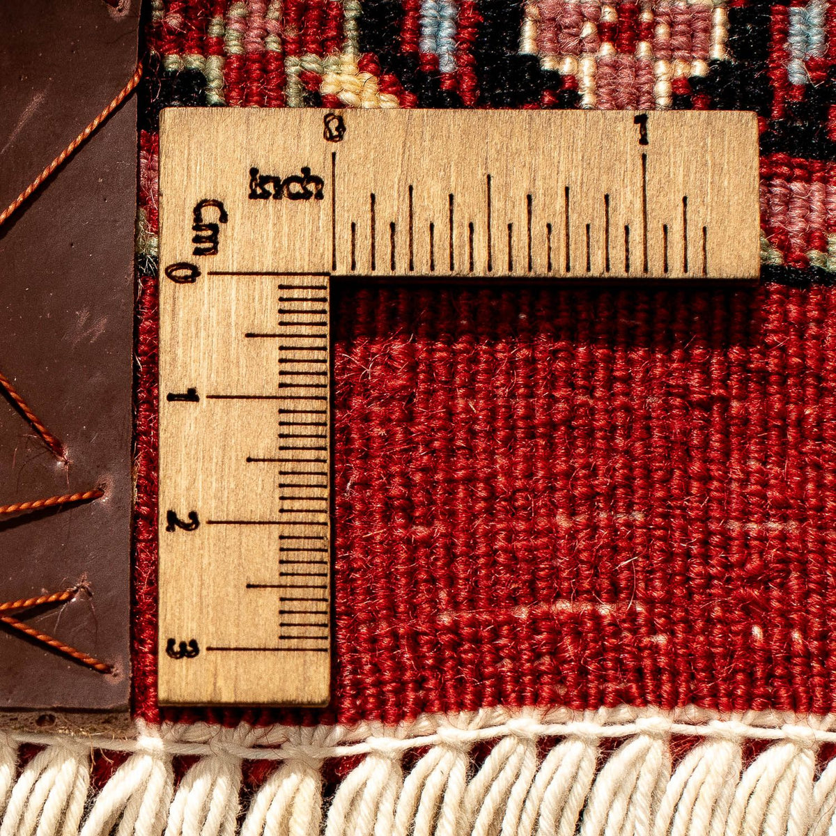 Tapis de couloir Tapis persan - Bidjar - 292 x 78 cm - rouge foncé