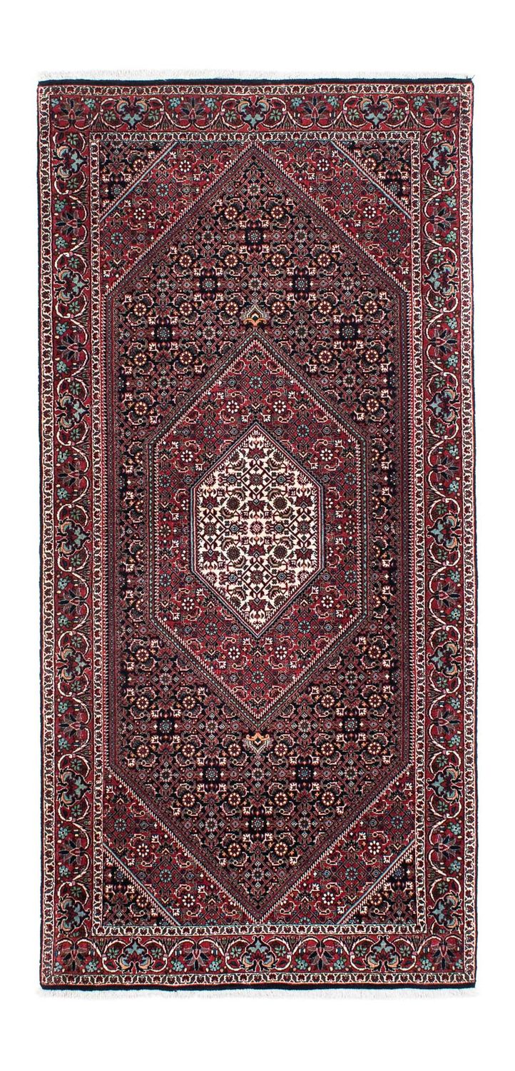 Tapis de couloir Tapis persan - Bidjar - 209 x 98 cm - bleu foncé