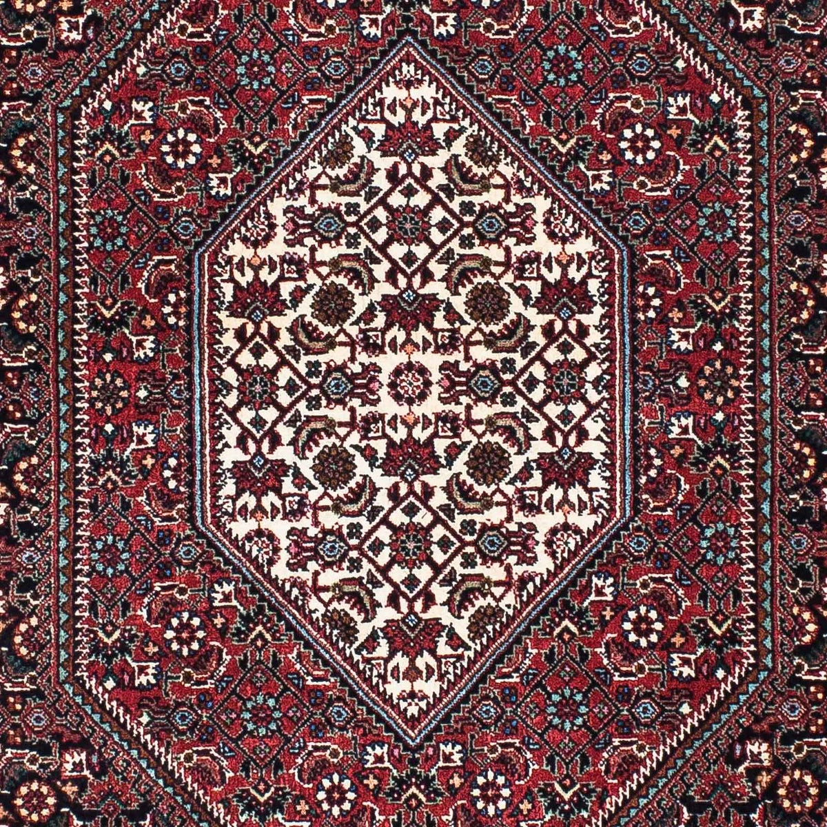 Tapis de couloir Tapis persan - Bidjar - 209 x 98 cm - bleu foncé