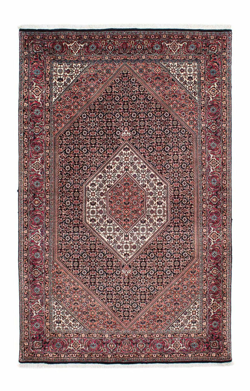 Tapis persan - Bidjar - 211 x 130 cm - bleu foncé