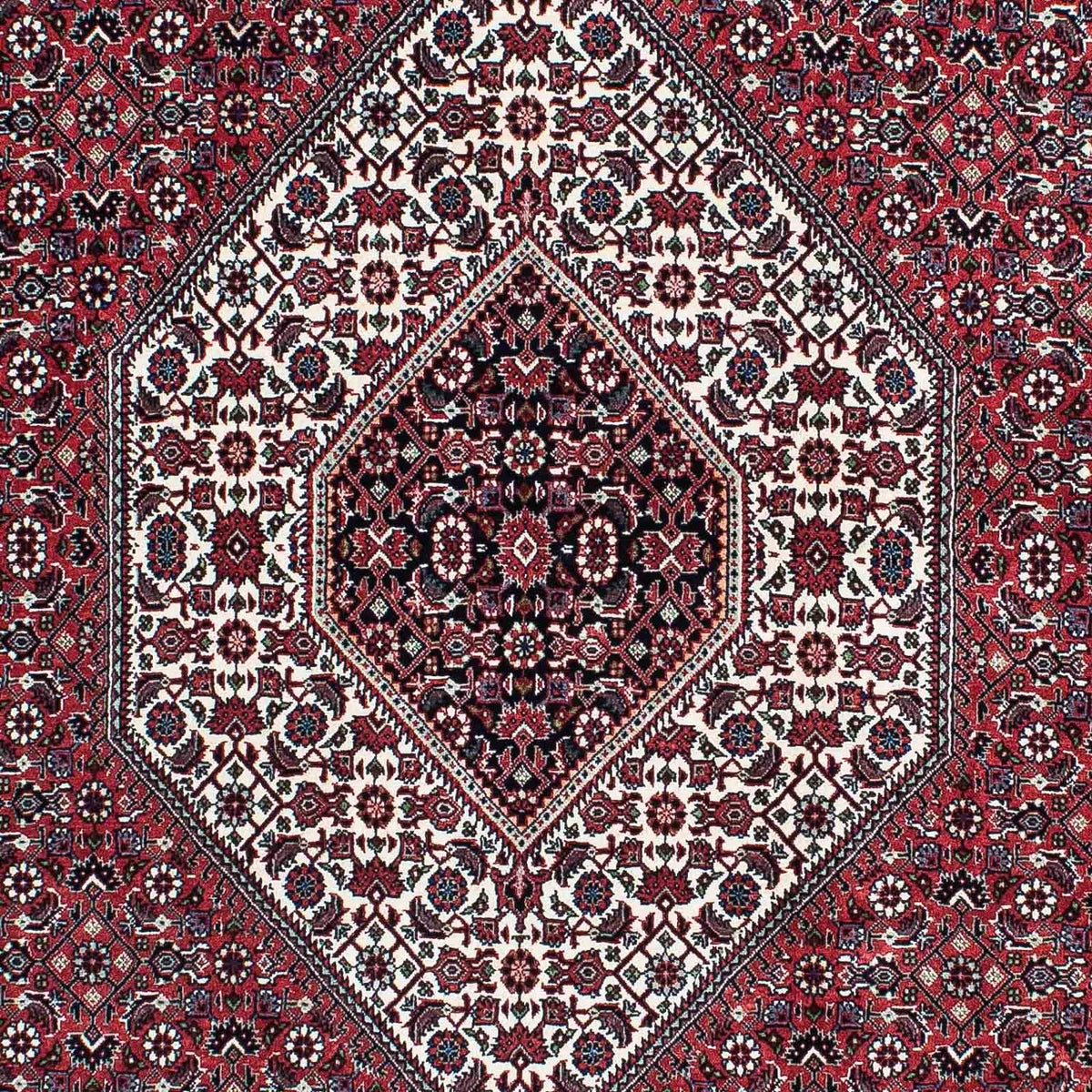 Tapis persan - Bidjar - 217 x 131 cm - rouge clair