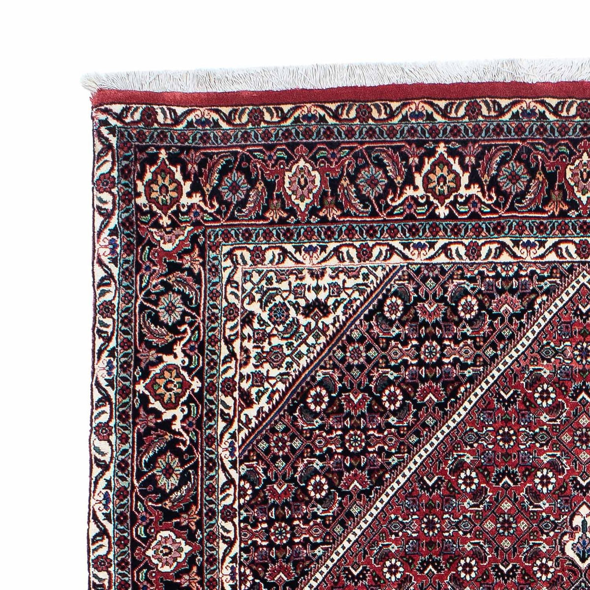 Tapis persan - Bidjar - 217 x 131 cm - rouge clair