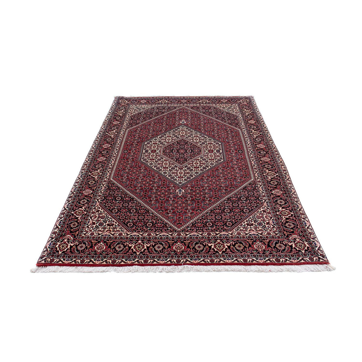 Tapis persan - Bidjar - 217 x 131 cm - rouge clair