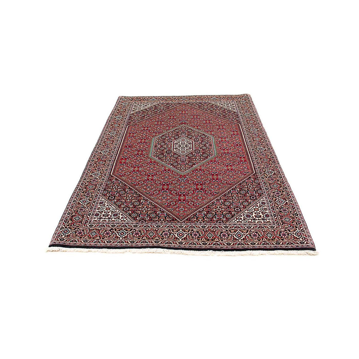 Tapis persan - Bidjar - 212 x 133 cm - bleu foncé
