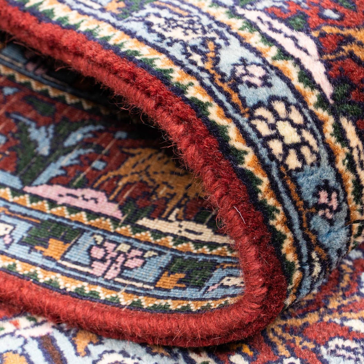 Tapis de couloir Tapis persan - Classique - 298 x 80 cm - rouge foncé