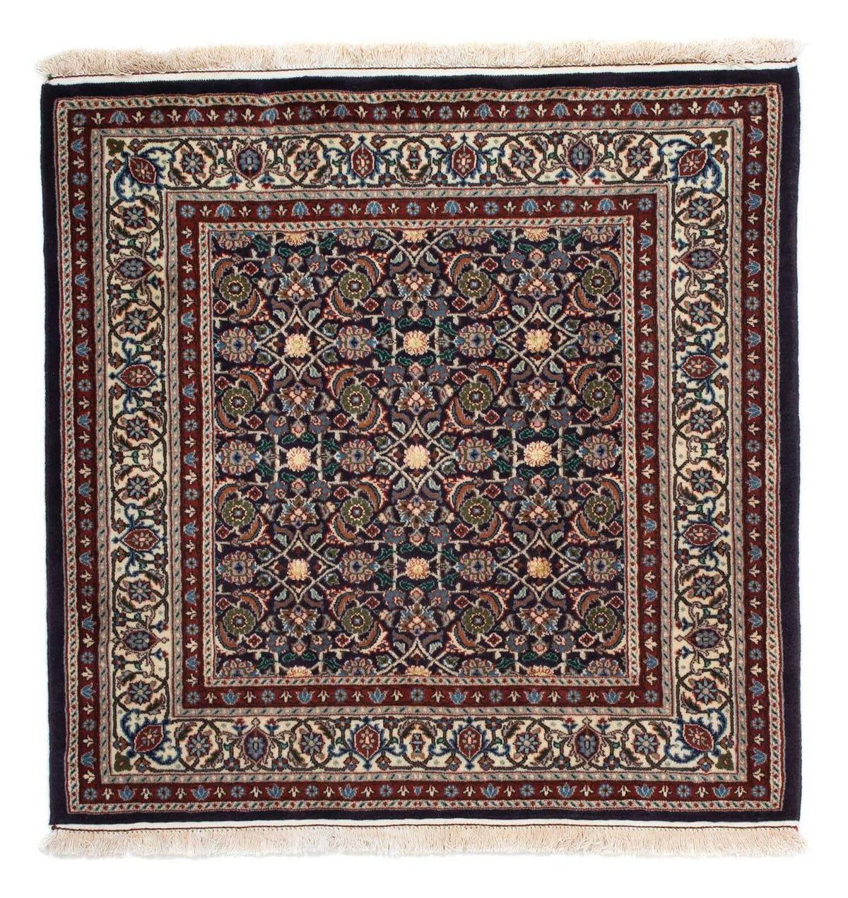 Tapis persan - Classique carré  - 104 x 101 cm - bleu foncé